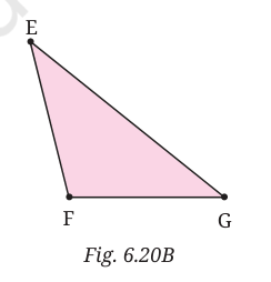 Obtuse-angled triangle EFG